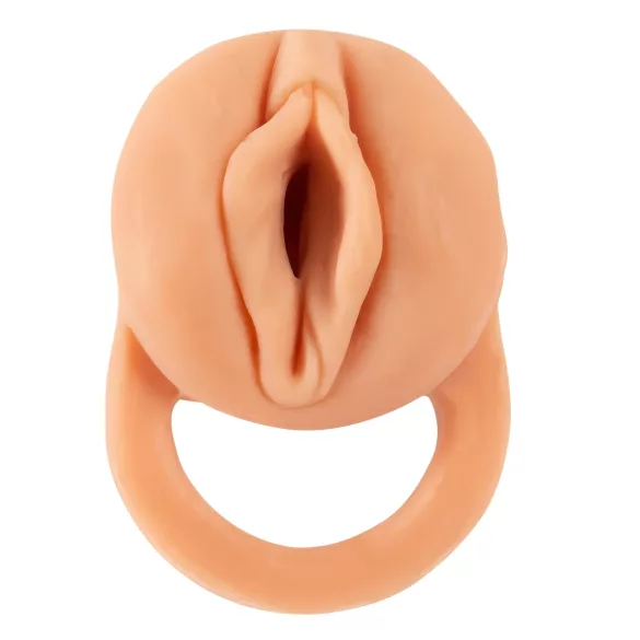 Nature Skin - péniszköpeny és műpunci - 18 cm maszturbátor (testszínű)