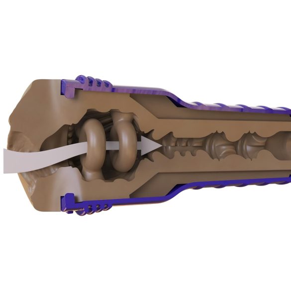 Fleshlight Boost Bang - élethű művagina maszturbátor (barna)