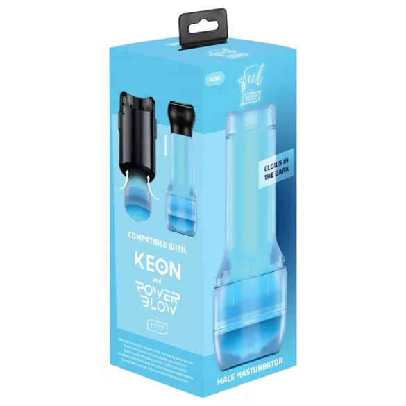 Kiiroo Feel Glow - világító műpunci maszturbátor, PowerBlow (fehér)
