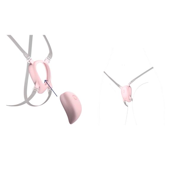 Luxus - felcsatolható hám csiklóvibrátorhoz (fehér)