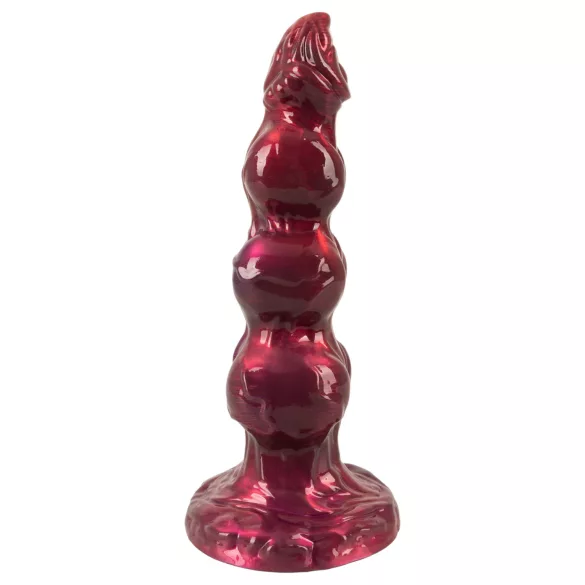 Beasty Cocks - bordó Werewolf Willie dildó tapadókoronggal (21 cm)