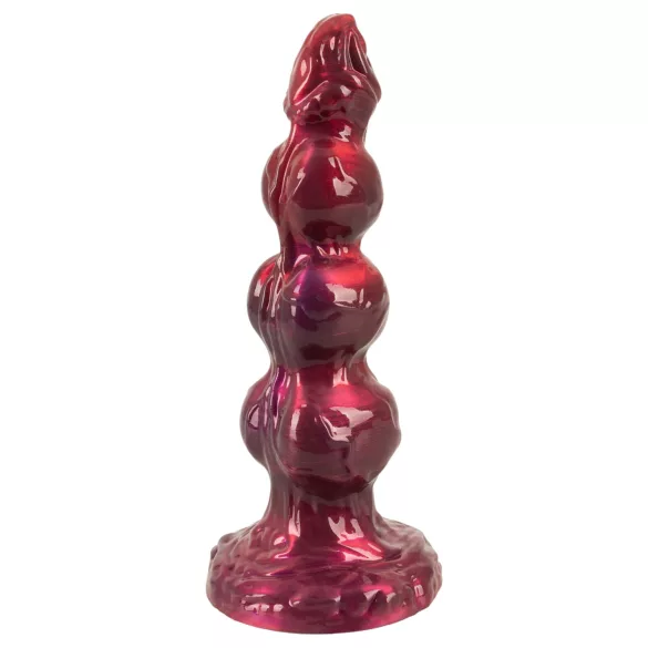 Beasty Cocks - bordó Werewolf Willie dildó tapadókoronggal (21 cm)