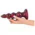 Beasty Cocks - bordó Werewolf Willie dildó tapadókoronggal (21 cm)