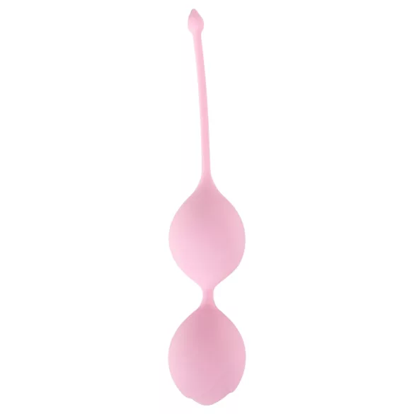 Cuties - duplagolyós szilikon gésagolyó kegel tornához (rózsaszín)