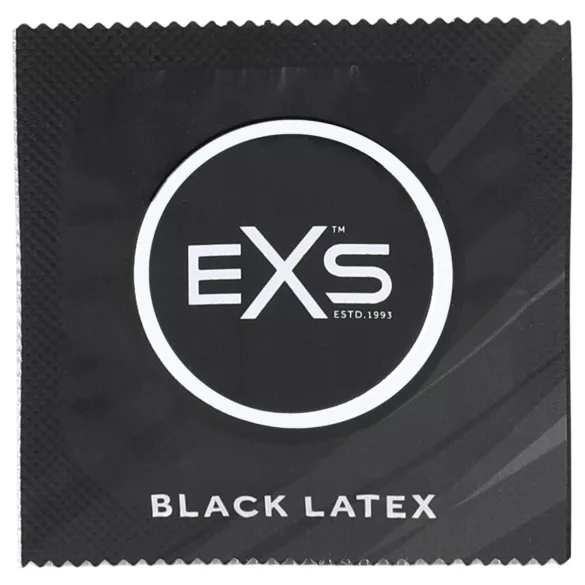 EXS Black - fekete latex óvszer csomag (12 db)