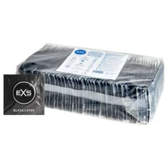 EXS Black - fekete latex óvszer nagy csomag (100 db)