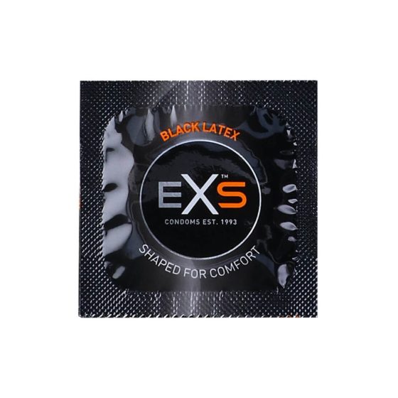 EXS Black - latex óvszer - fekete (100 db)