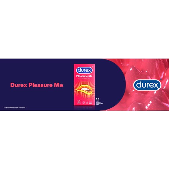 Durex Emoji PleasureMe - bordás-pontozott óvszer (12db)