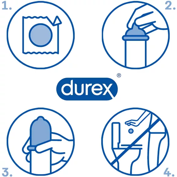 Durex Nude Close Fit - vékony óvszer (10 db)