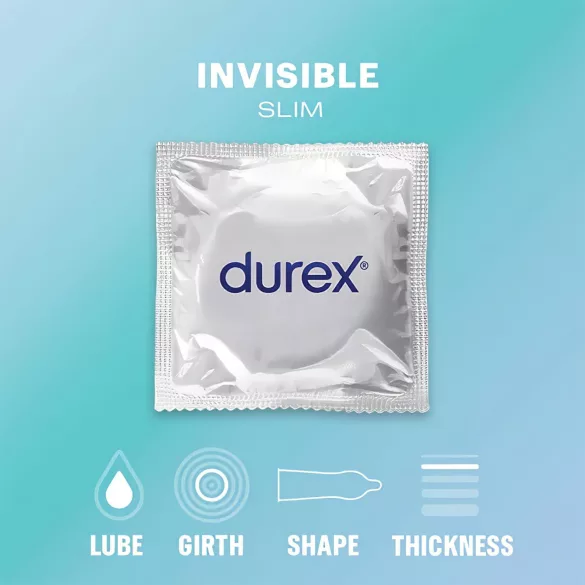 Durex Nude Close Fit - vékony óvszer (10 db)