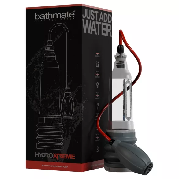 Bathmate HydroXtreme 6 - hidro péniszpumpa kiegészítők nélkül (átlátszó)