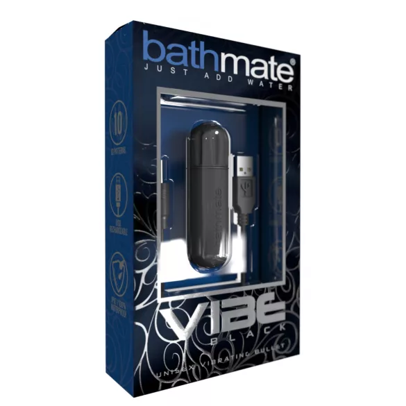 Bathmate Vibe - akkus vibrotojás (fekete)