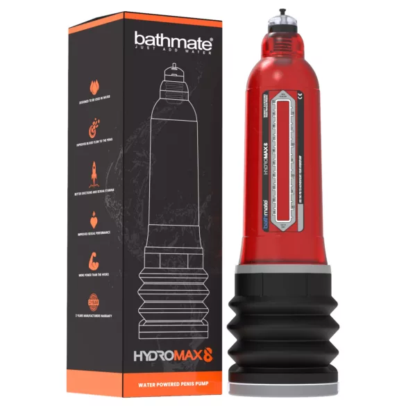 Bathmate Hydromax8 - hidro péniszpumpa (piros)