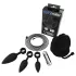 Bathmate Anal Training Plugs Vibe - vibrációs anál plug szett (fekete)
