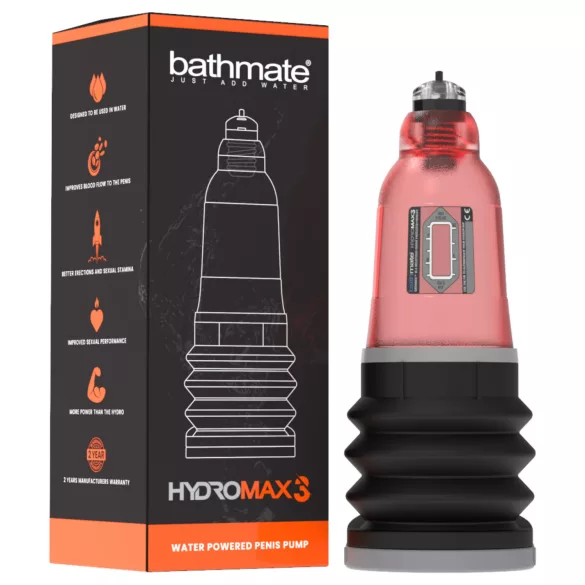 Bathmate Hydromax3 - hidro péniszpumpa (piros)