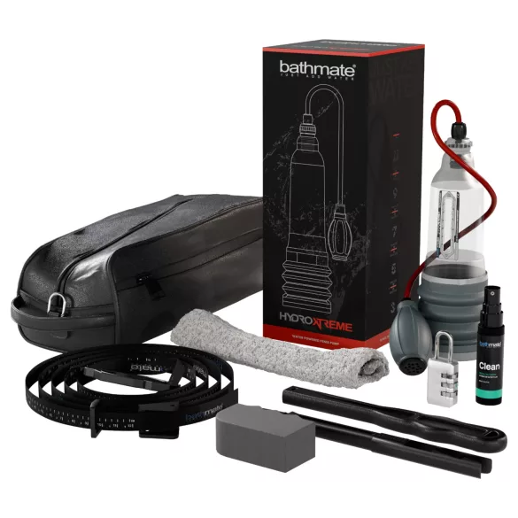 Bathmate HydroXtreme 7 Wide Boy - hidropumpa szett, péniszpumpa (átlátszó)