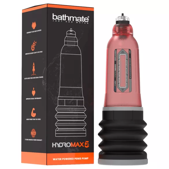 Bathmate Hydromax5 - hidro péniszpumpa (piros)