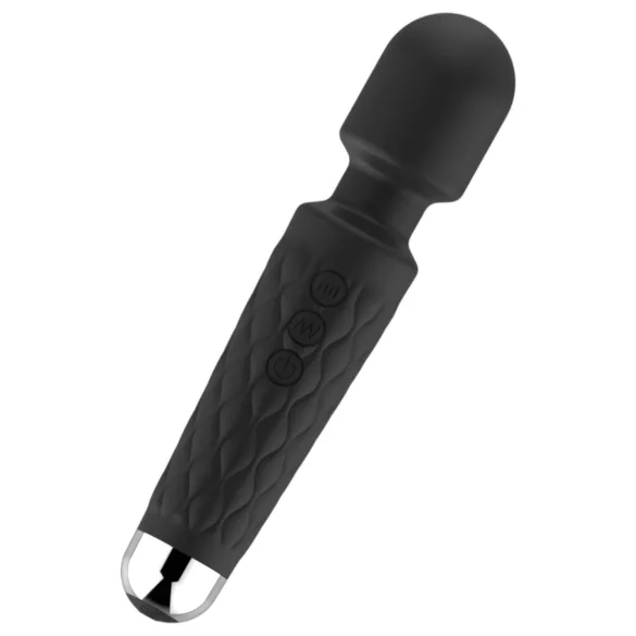 Lonely 20 Function - akkus, wand masszírozó vibrátor (fekete)