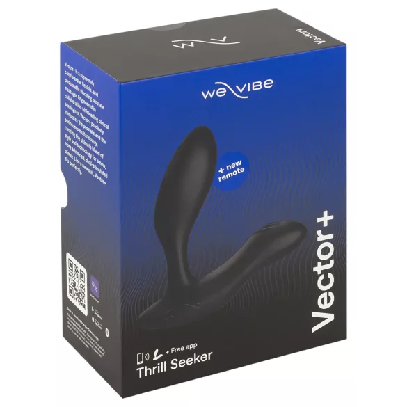 We-Vibe Vector+ - app-vezérelt prosztata masszírozó anál vibrátor (fekete)