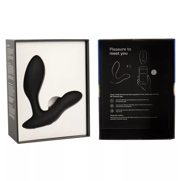 We-Vibe Vector+ - app-vezérelt prosztata masszírozó anál vibrátor (fekete)