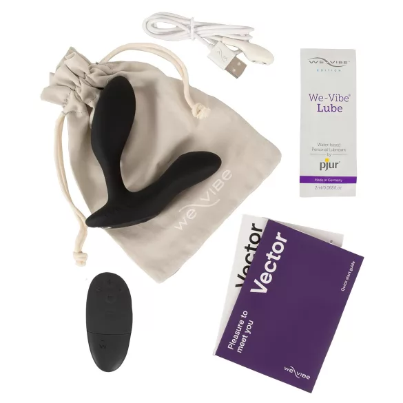 We-Vibe Vector+ - app-vezérelt prosztata masszírozó anál vibrátor (fekete)