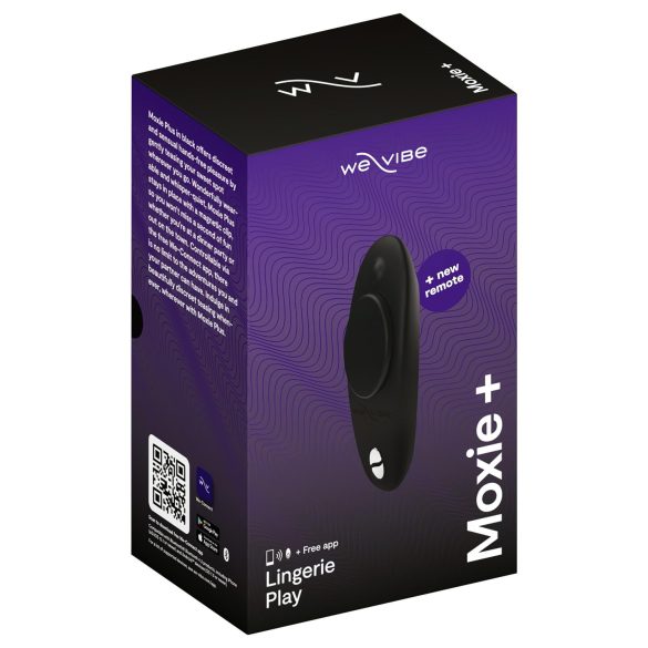 We-Vibe Moxie+ - rádiós, okos csikló vibrátor (fekete)