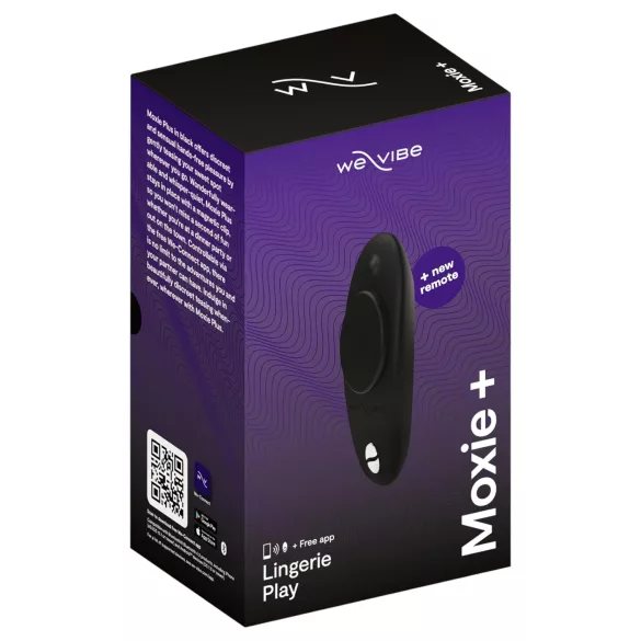 We-Vibe Moxie+ - hordható, app-vezérelt csiklóizgató vibrátor (fekete)