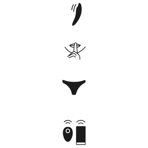 We-Vibe Moxie+ - hordható, app-vezérelt csiklóizgató vibrátor (fekete)
