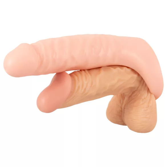 Realistixxx Double Fucker - felcsatolható anál vibrátor (natúr)