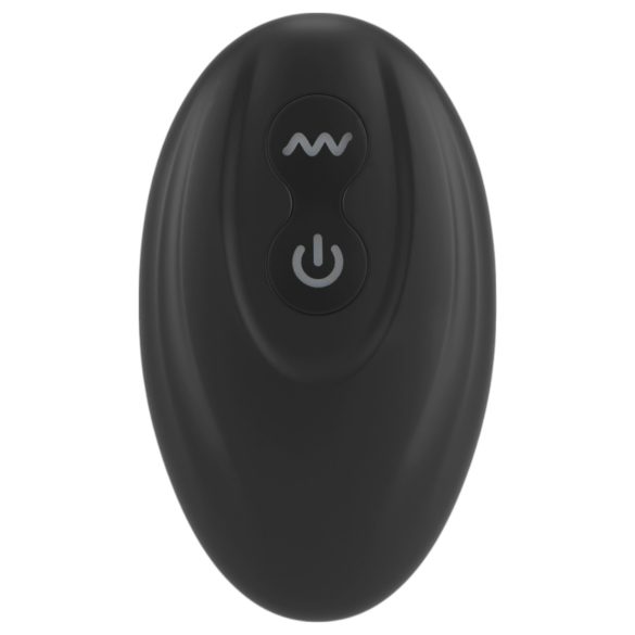 Rebel - prosztata vibrátor pénisz-és heregyűrűvel (fekete)