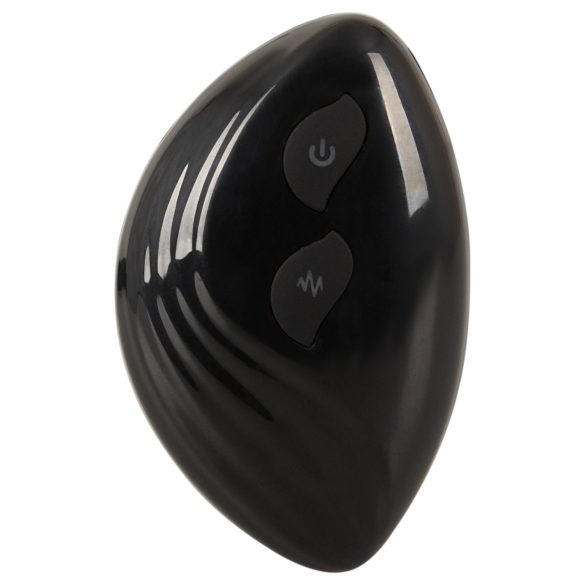 ANOS - kétágú anál vibrátor (fekete)