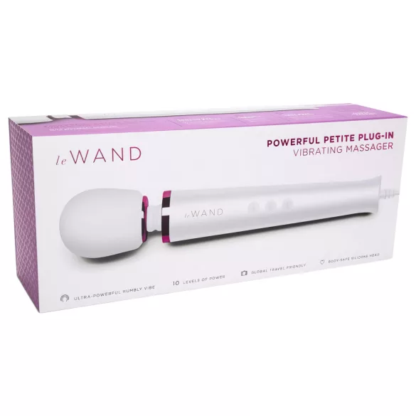 Le Wand Petite Plug-In - hálózati masszírozó vibrátor (fehér)