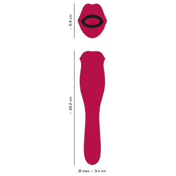 You2Toys - 2in1 nyelves vibrátor (pink)