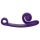 Snail Vibe Curve - 2in1 csiklóizgató vibrátor (lila)