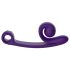 Snail Vibe Curve - 2in1 csiklóizgató vibrátor (lila)
