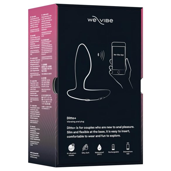 We-Vibe Ditto+ - okos, akkus anál vibrátor (fekete)