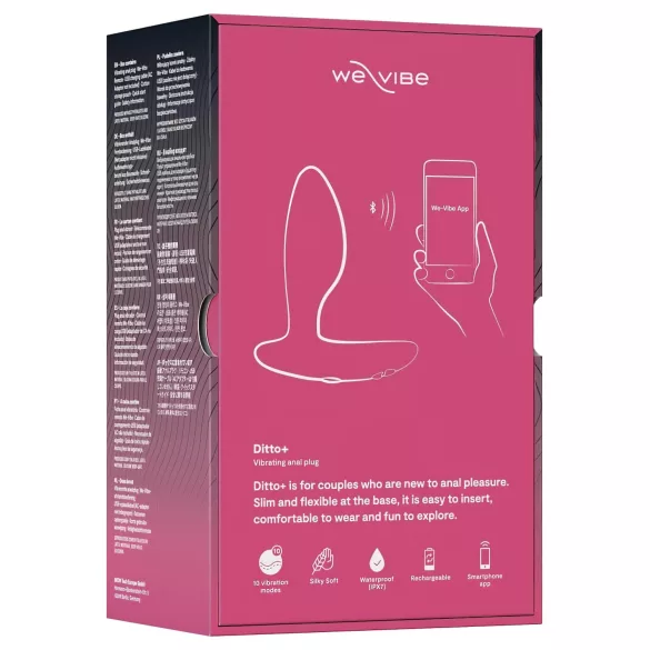 We-Vibe Ditto+ - app-vezérelt anál vibrátor (pink)