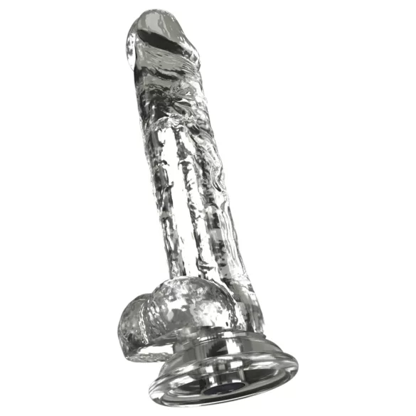 Crystal - Vibrátor tapadókoronggal (áttetsző)