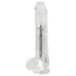 Crystal - Vibrátor tapadókoronggal (áttetsző)