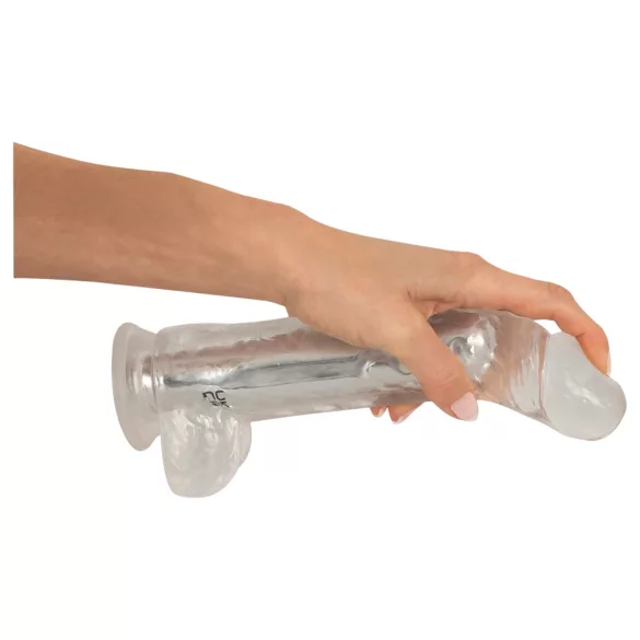 Crystal - Vibrátor tapadókoronggal (áttetsző)