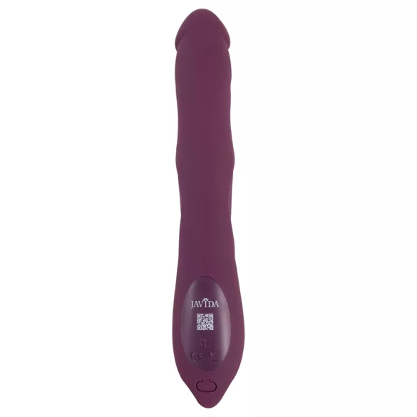 Javida - 3in1 lökő, forgó gyöngyös vibrátor (lila)
