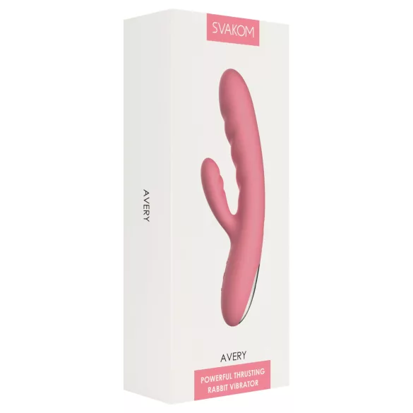 Svakom Avery - akkus, csiklókaros lökő vibrátor (pink)