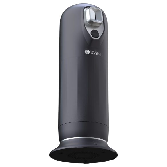 Snail Vibe Jet - lökő maszturbátor melegítő funkcióval (fekete)