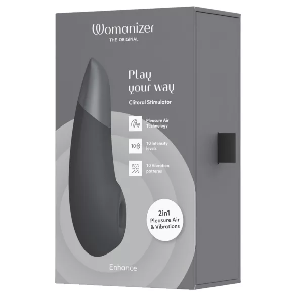 Womanizer Enhance 2in1 léghullámos csiklószívó + vibrátor (fekete)