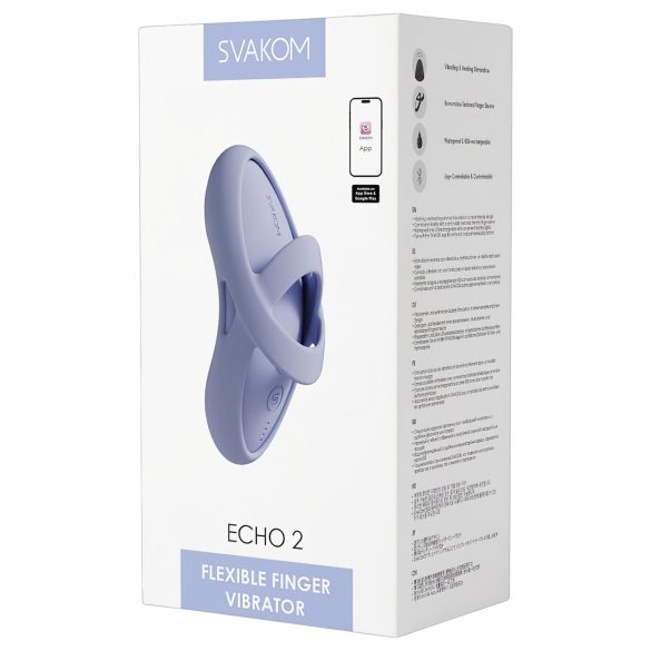 Svakom Echo 2 - okos ujjvibrátor (kék)