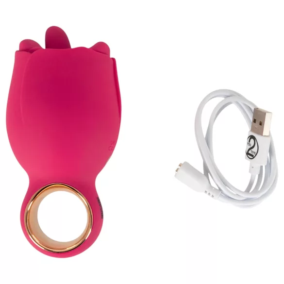 You2Toys Oral Fun - nyelves csiklóizgató vibrátor (rózsaszín)