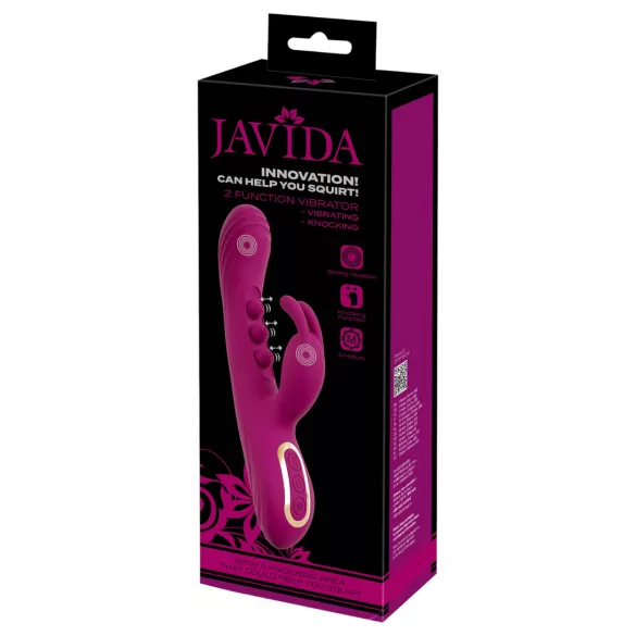 Javida - golyós, csiklókaros vibrátor (lila)