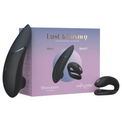 Womanizer Lust&Luxury - csikló- és párvibrátor szett (fekete)   Womanizer Lust&Luxury - csikló- és párvibrátor szett (fekete)