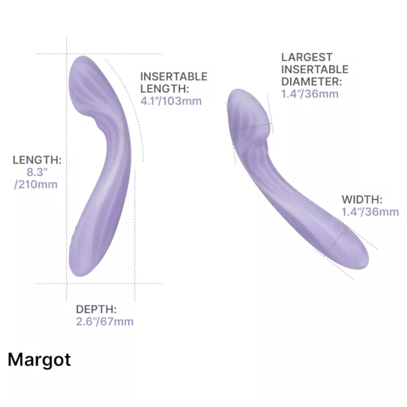 Svakom Margot - 2 motoros G-pont vibrátor (lila)