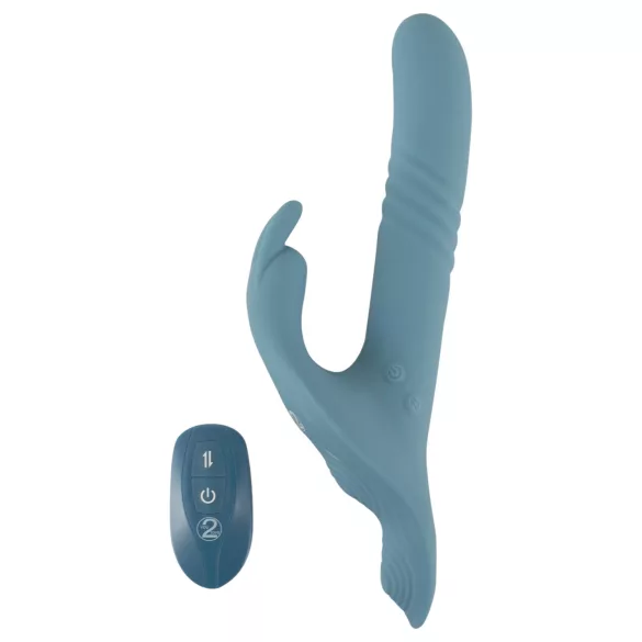 You2Toys - 3 részes felcsatolható lökő vibrátor távirányítóval (kék)